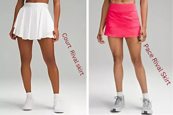 lululemon skirts "Court Rival skirt & Pace Rival skirt