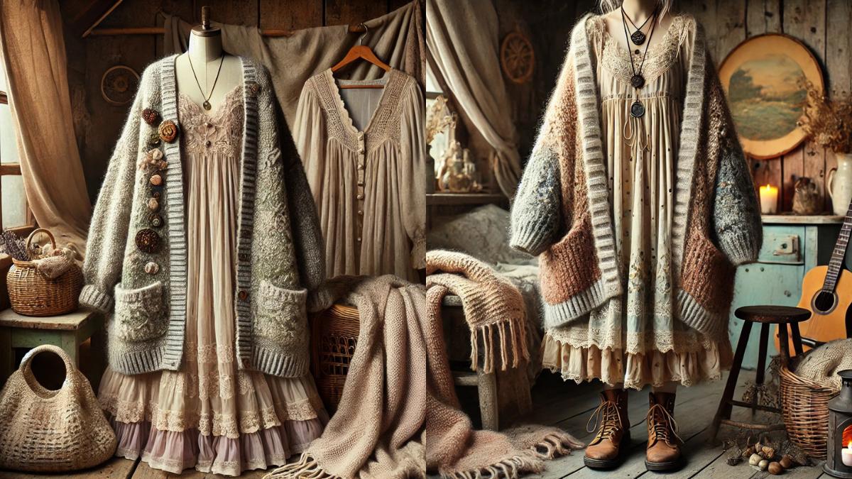 Cardigans and Vintage Nightgowns